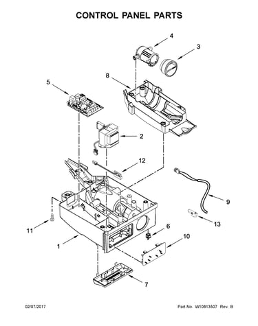 Control panel parts