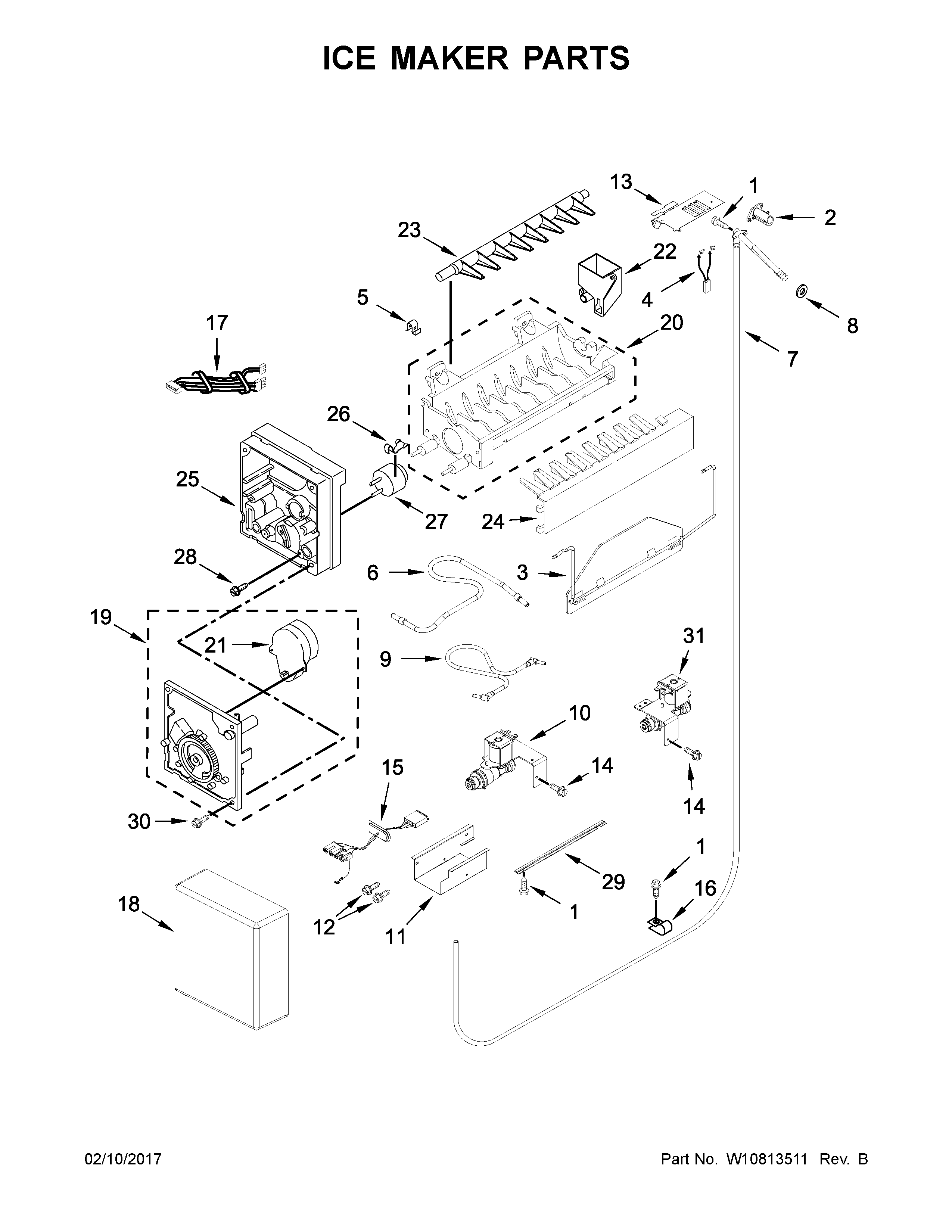 Ice maker parts