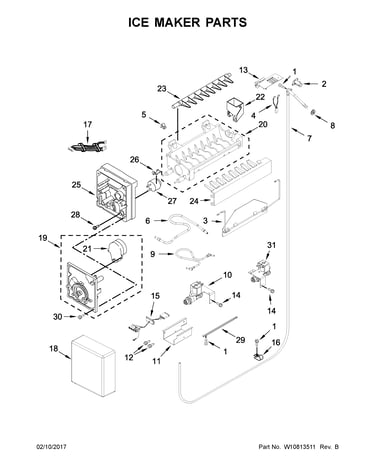 Ice maker parts