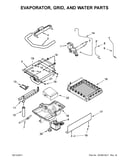 Evaporator, grid, and water parts