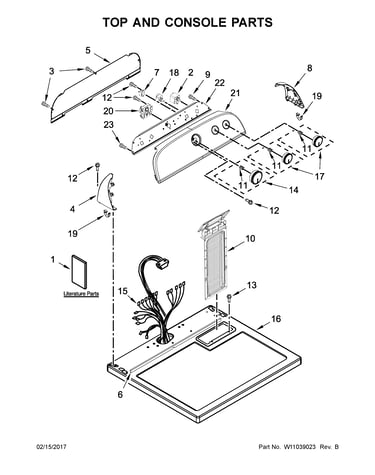 Top and console parts