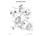 Whirlpool 3DWED4815FW0 bulkhead parts diagram