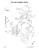 Top and cabinet parts