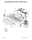 Washer/dryer control panel parts