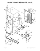 Dryer cabinet and motor parts