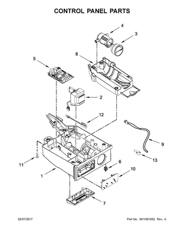 Control panel parts