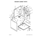 Whirlpool WGTLV27FW0 washer cabinet parts diagram