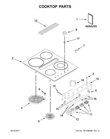 Cooktop parts