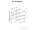Gladiator GARS604TEG0 rack shelving parts diagram