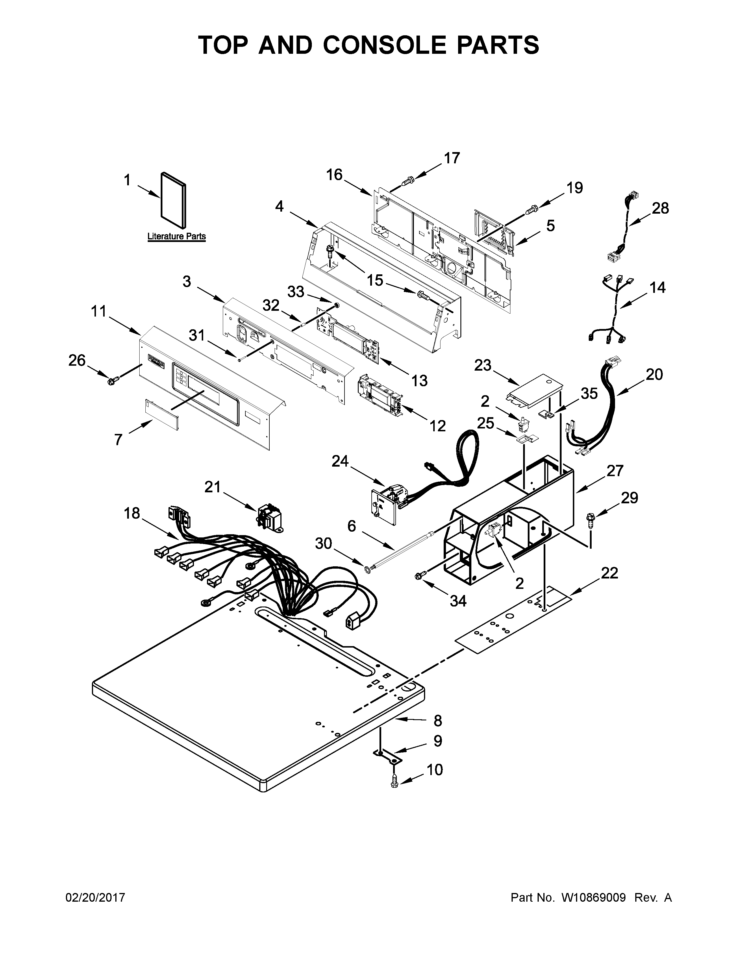 TOP AND CONSOLE PARTS