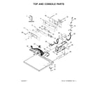 Maytag MDE20PDAYW0 top and console parts diagram