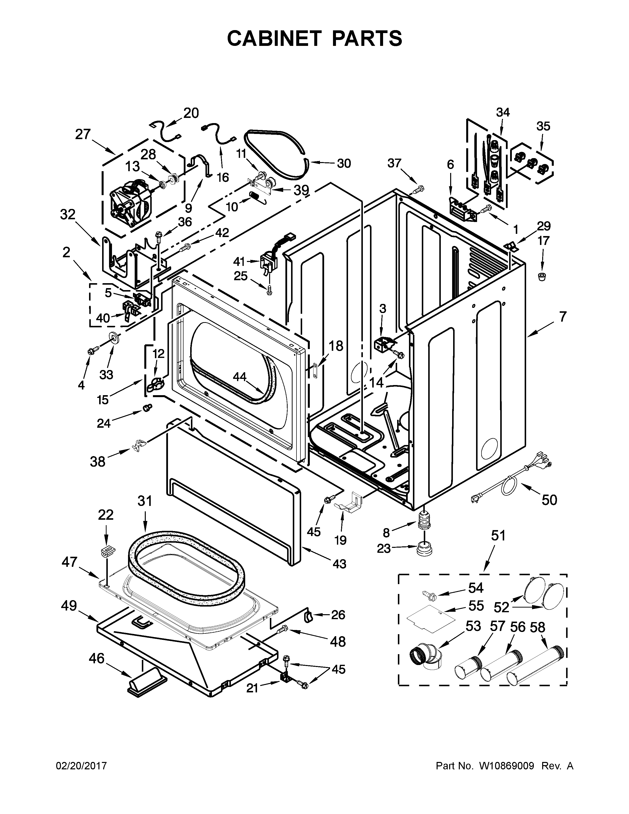 CABINET PARTS