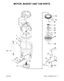 Motor, basket and tub parts
