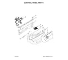 Whirlpool WFW7540FW0 control panel parts diagram
