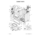 Maytag MDE20PRAYW0 cabinet parts diagram