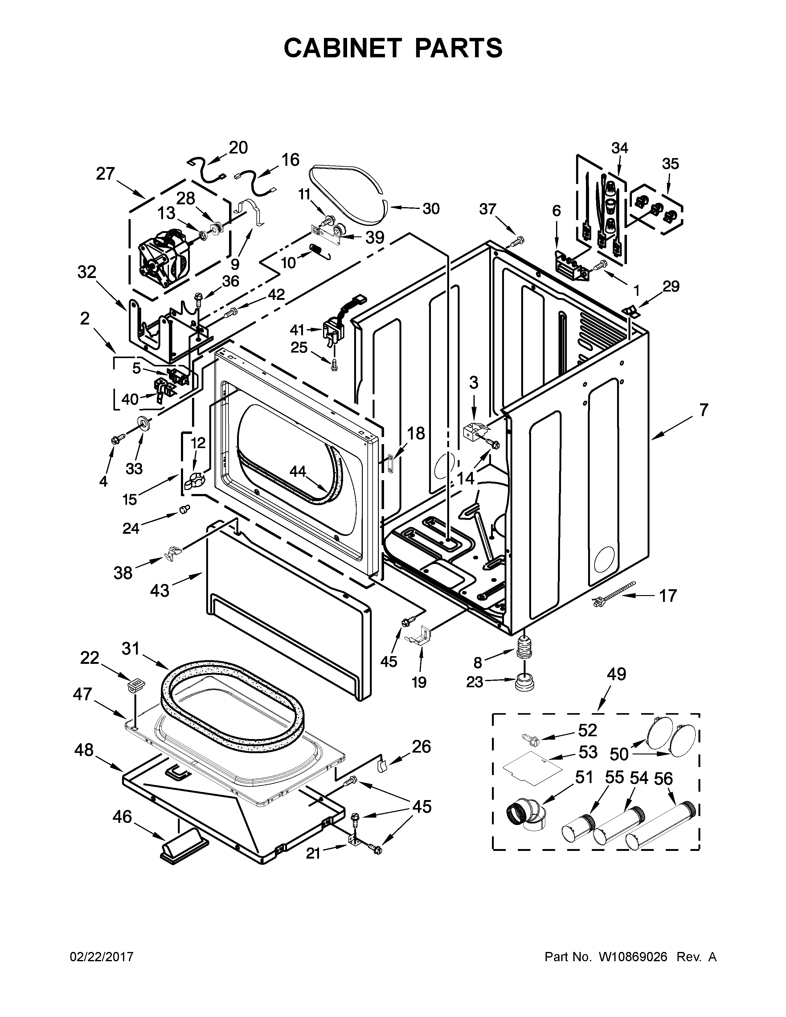 Cabinet parts