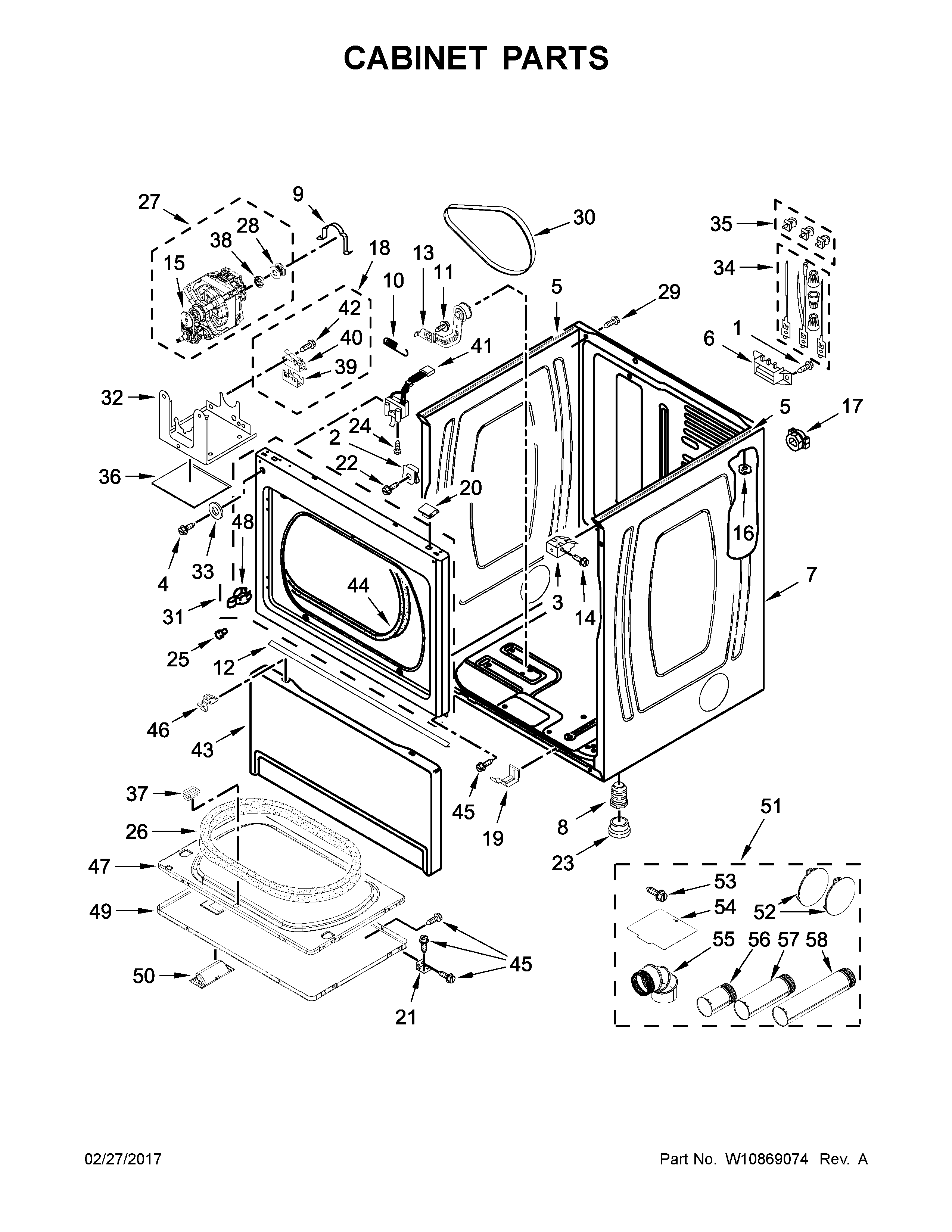 Cabinet parts