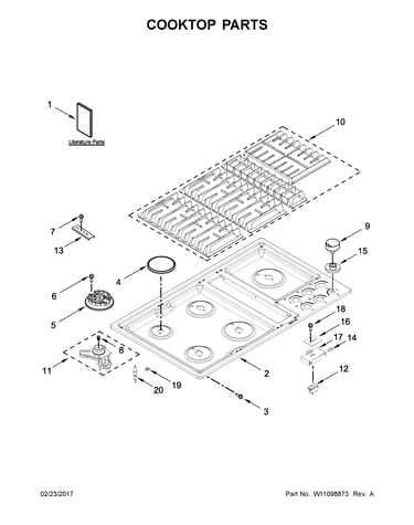 Cooktop parts