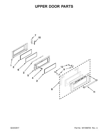 Upper door parts