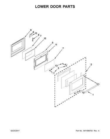 Lower door parts