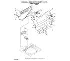 Crosley CAW12444XW2 console and water inlet parts diagram