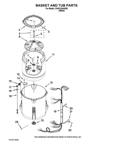 Basket and tub parts