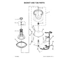 Crosley CAW9244XQ4 basket and tub parts diagram