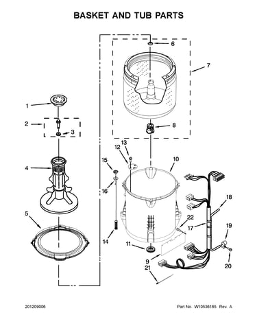 Basket and tub parts