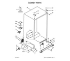 Whirlpool WRS586FIEE01 cabinet parts diagram