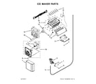 Whirlpool WRS586FIEH01 ice maker parts diagram
