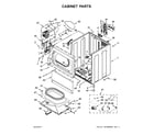 Whirlpool YQCEM2735FQ0 cabinet parts diagram