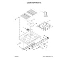 Whirlpool WGG745S0FH00 cooktop parts diagram