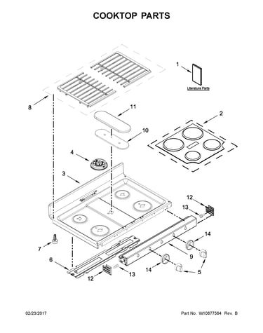 Cooktop parts