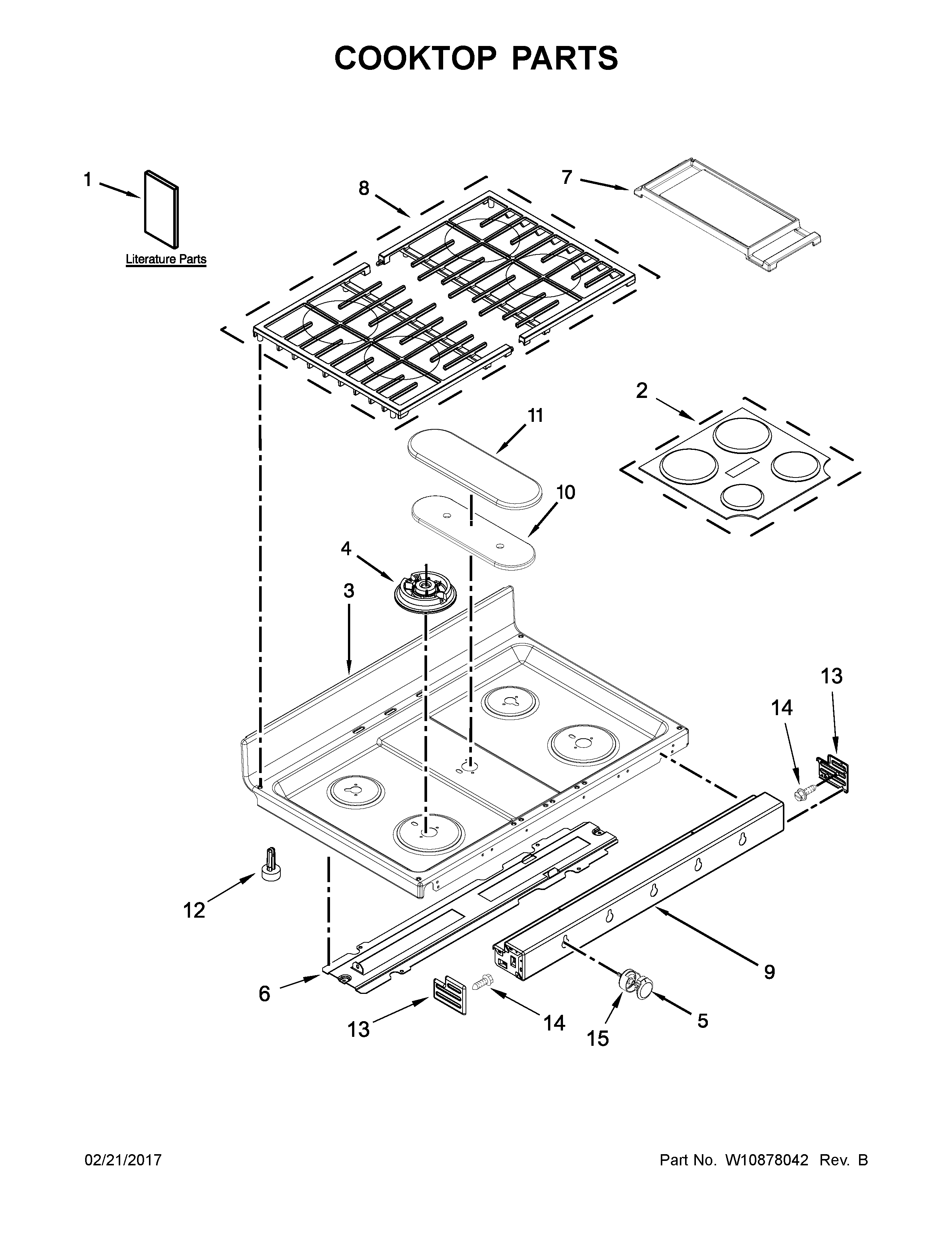 Cooktop parts