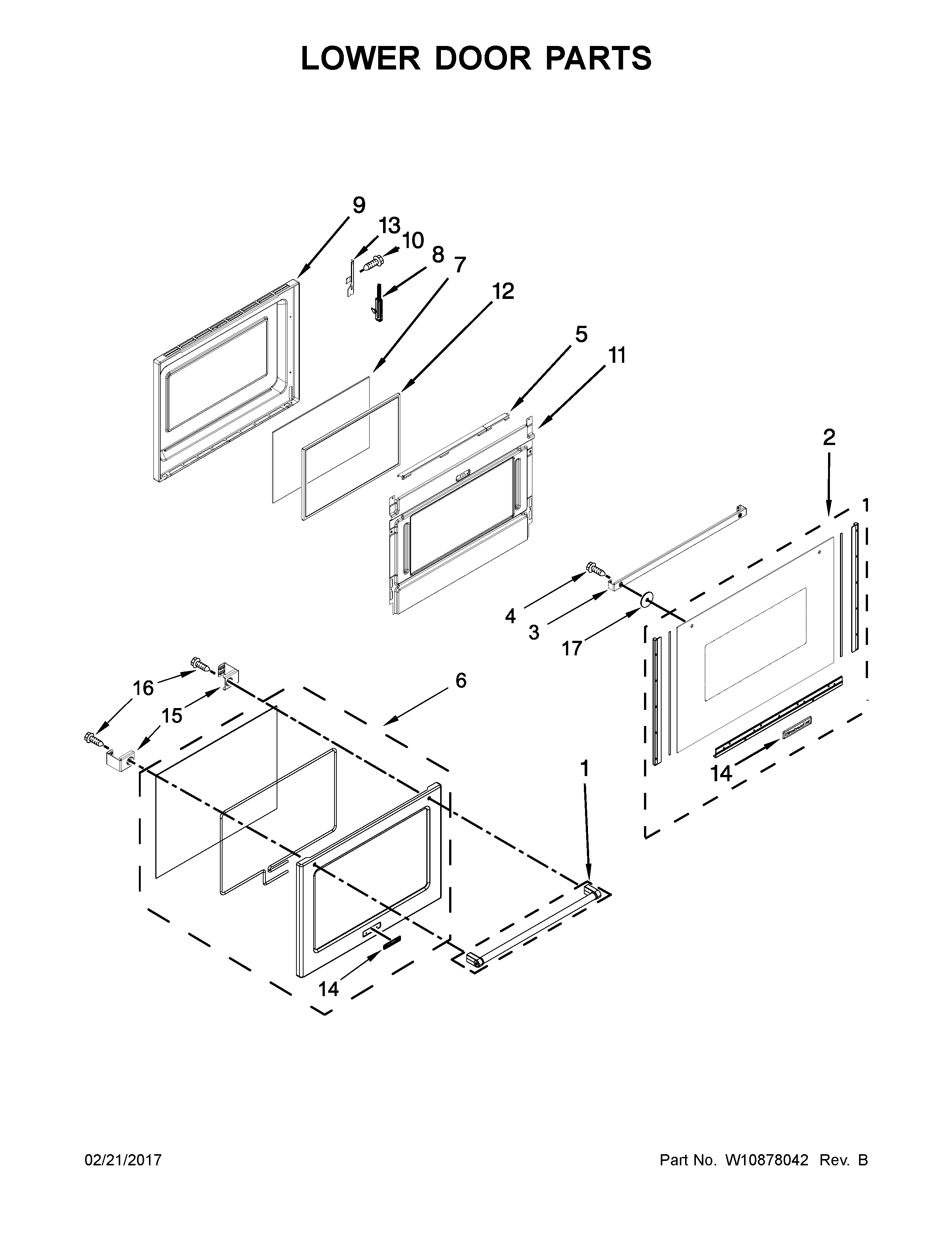 Lower door parts