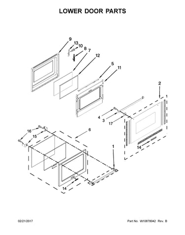 Lower door parts