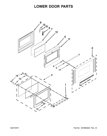 Lower door parts