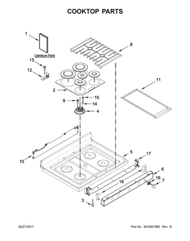 Cooktop parts