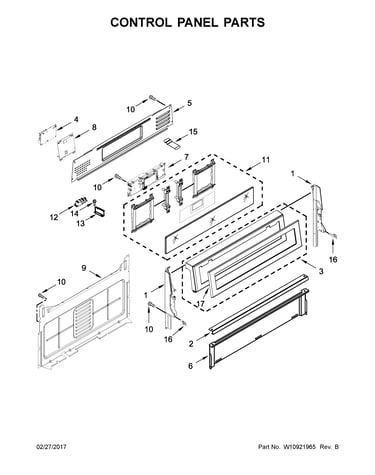 Control panel parts