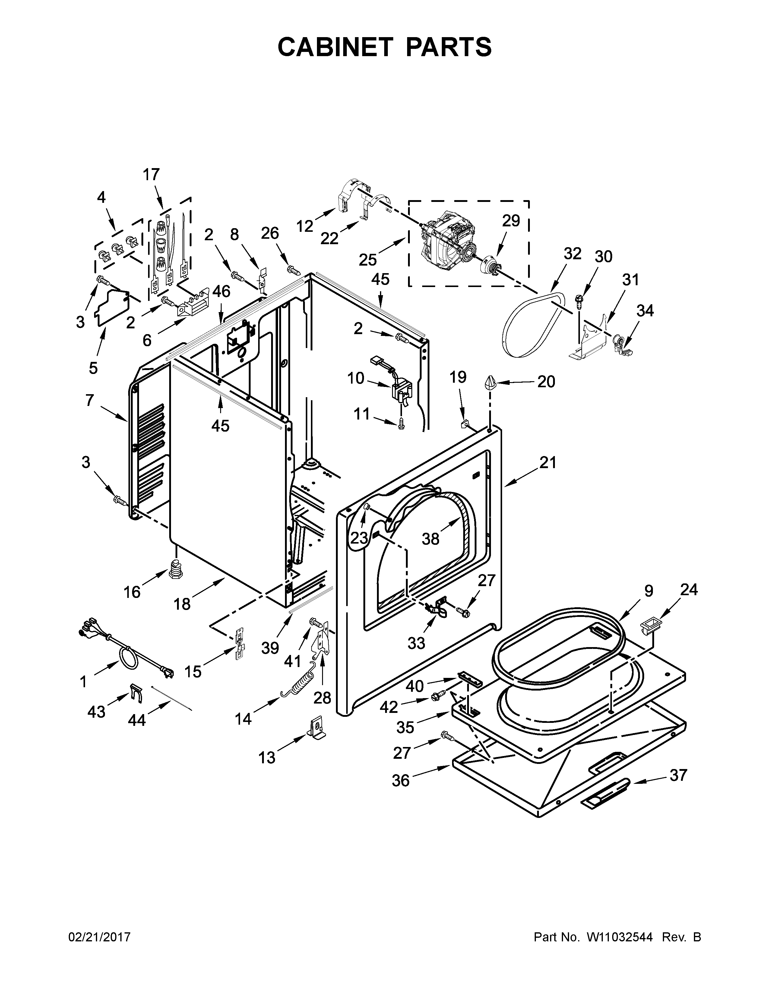 Cabinet parts