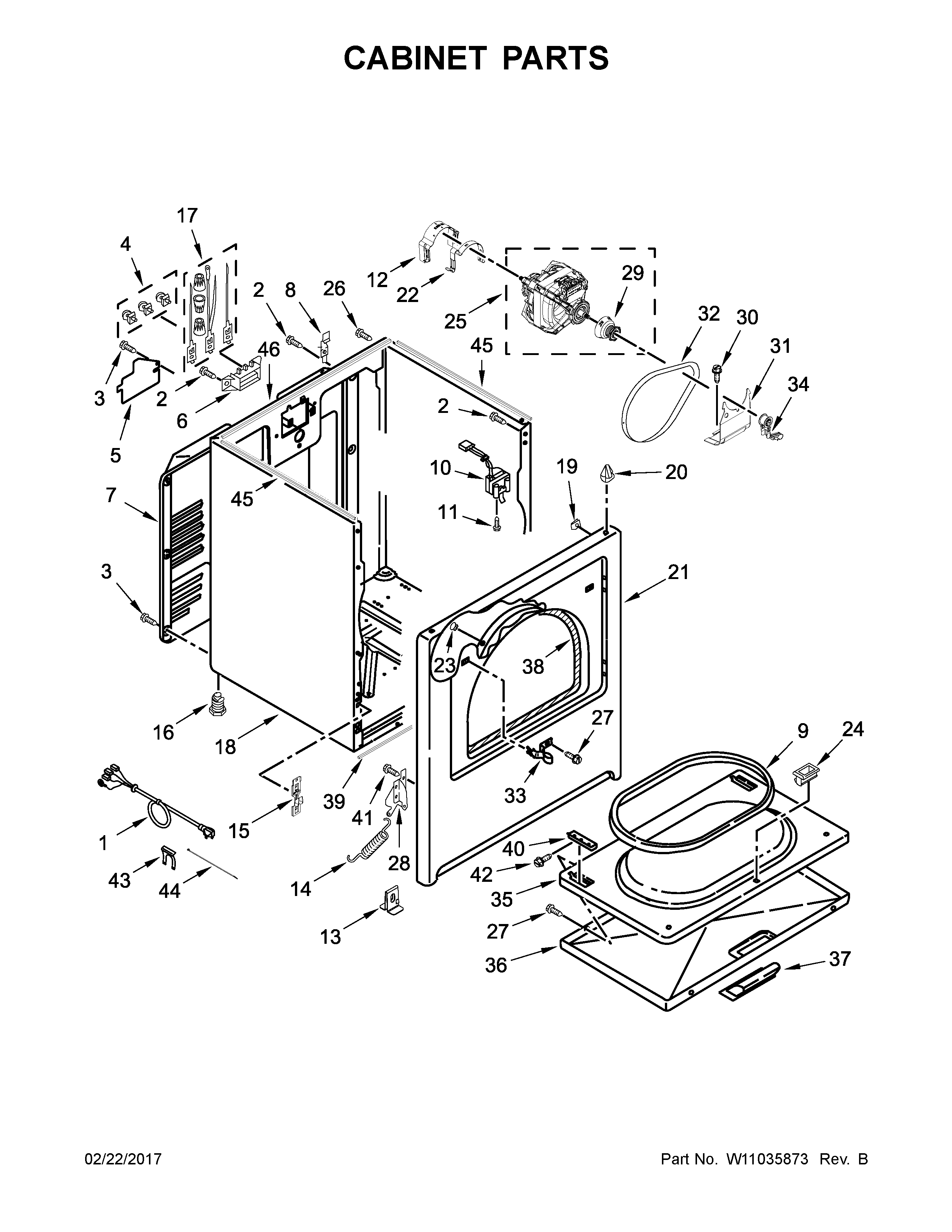 Cabinet parts