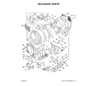 Whirlpool WED7540FW0 bulkhead parts diagram