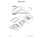 Maytag 5MT711BFEG00 shelf parts diagram