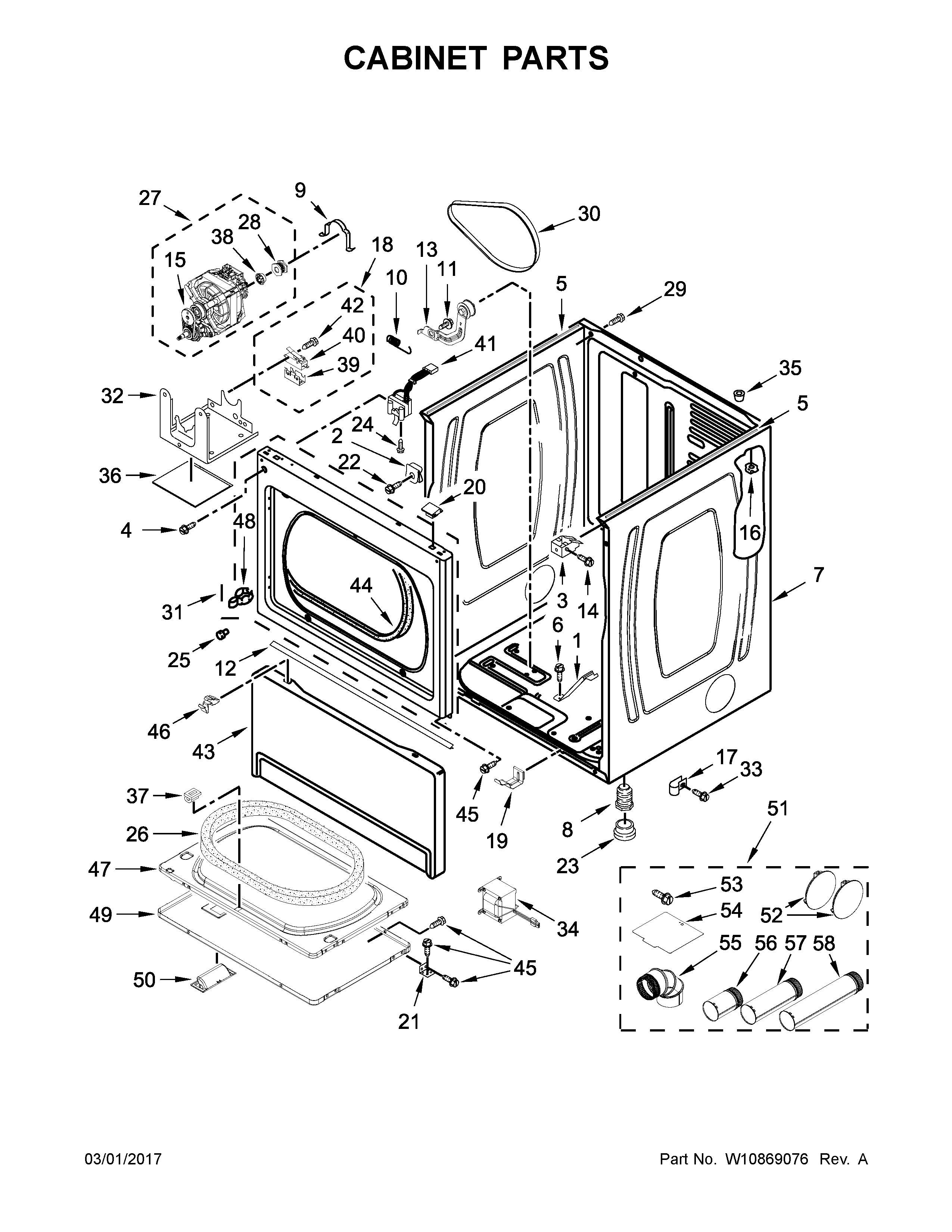 Cabinet parts