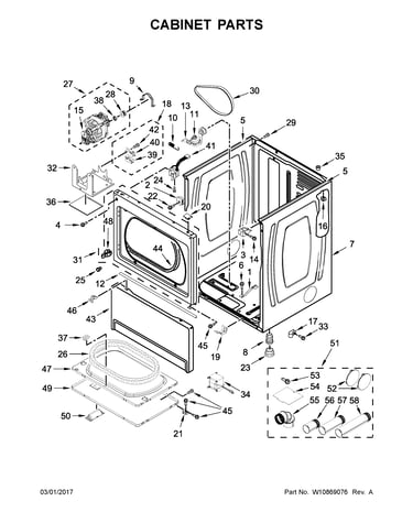 Cabinet parts