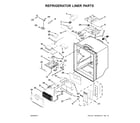 Maytag MFX2676FRZ00 refrigerator liner parts diagram