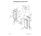 Maytag MFX2676FRZ00 refrigerator door parts diagram