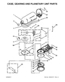 Case, gearing and planetary unit parts