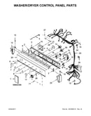Washer/dryer control panel parts