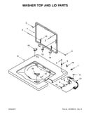 Washer top and lid parts